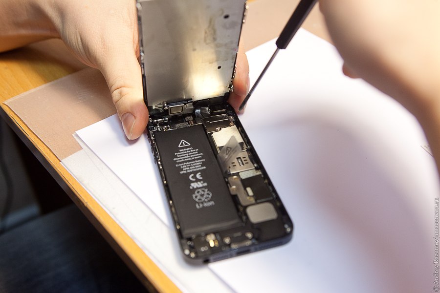 ремонт Apple iPhone 5 разбор детали